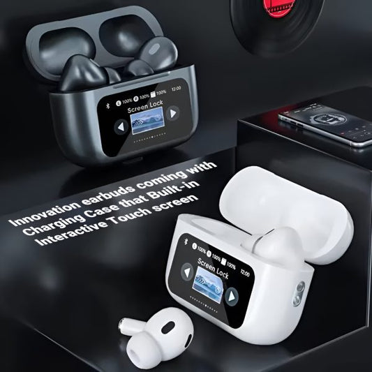 A9 Earbuds Touch Screen ANC/ENC Noise Reduction Touch Control Bluetooth 5.4