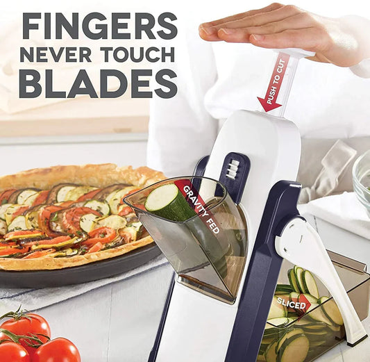 5-in-1 Multifunctional Vegetable Cutter and Slicer | Mandoline Vegetable Cutter Slicer Chopper |  Kitchen Shredder Grater
