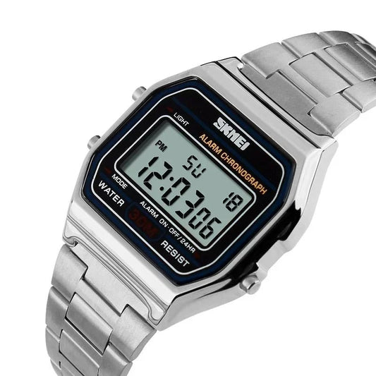 Skmei Top Brand Luxury Stainless Steel Chrono Sport Watch