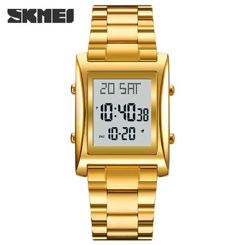 Power Brand Men's Quartz Luxury Stainless Steel Waterproof Wristwatch