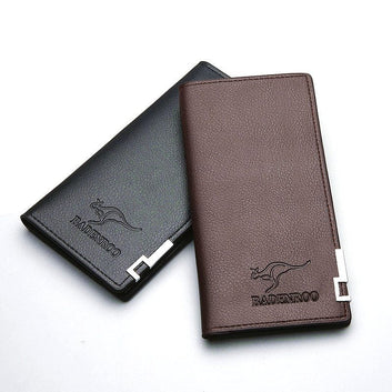 Stylish slim long PU leather wallet for men - Mobile wallet for men