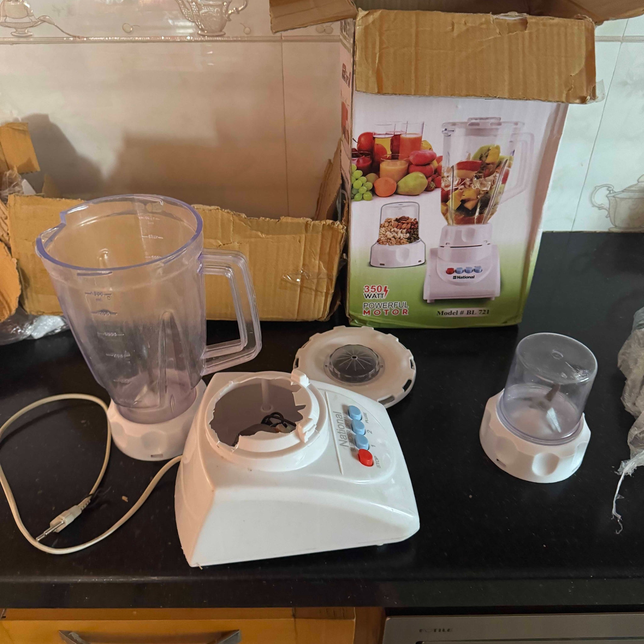 National 2 in 1 Blender Juicer Machine
